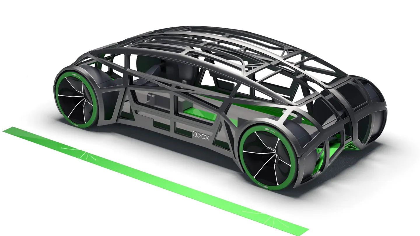 The Zoox Boz has a carbon-composite structure