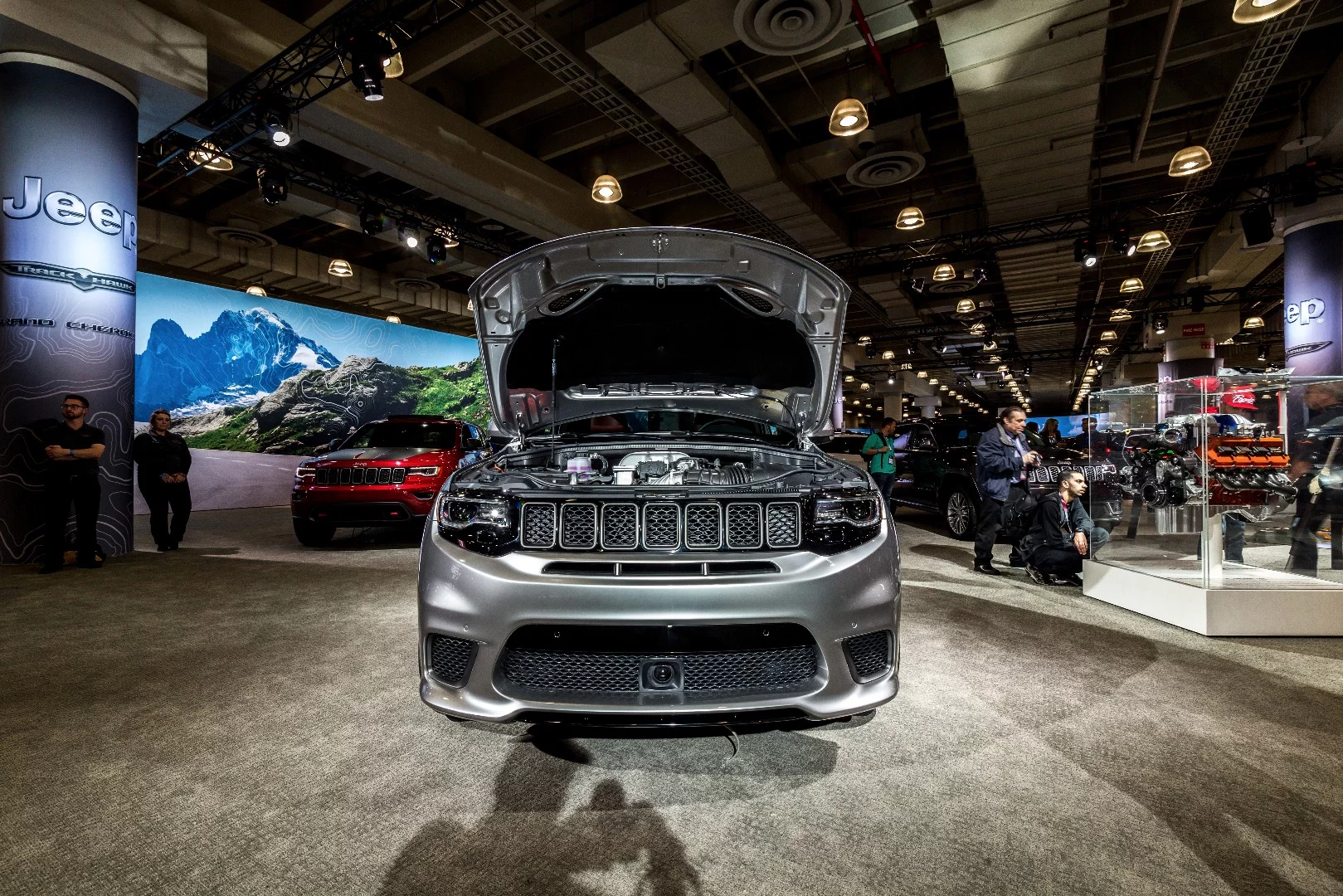 The Trackhawk is powered by the Hellcat V8