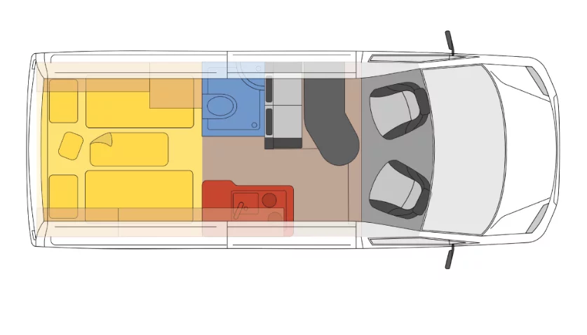 Camperliebe CL1 floor plan