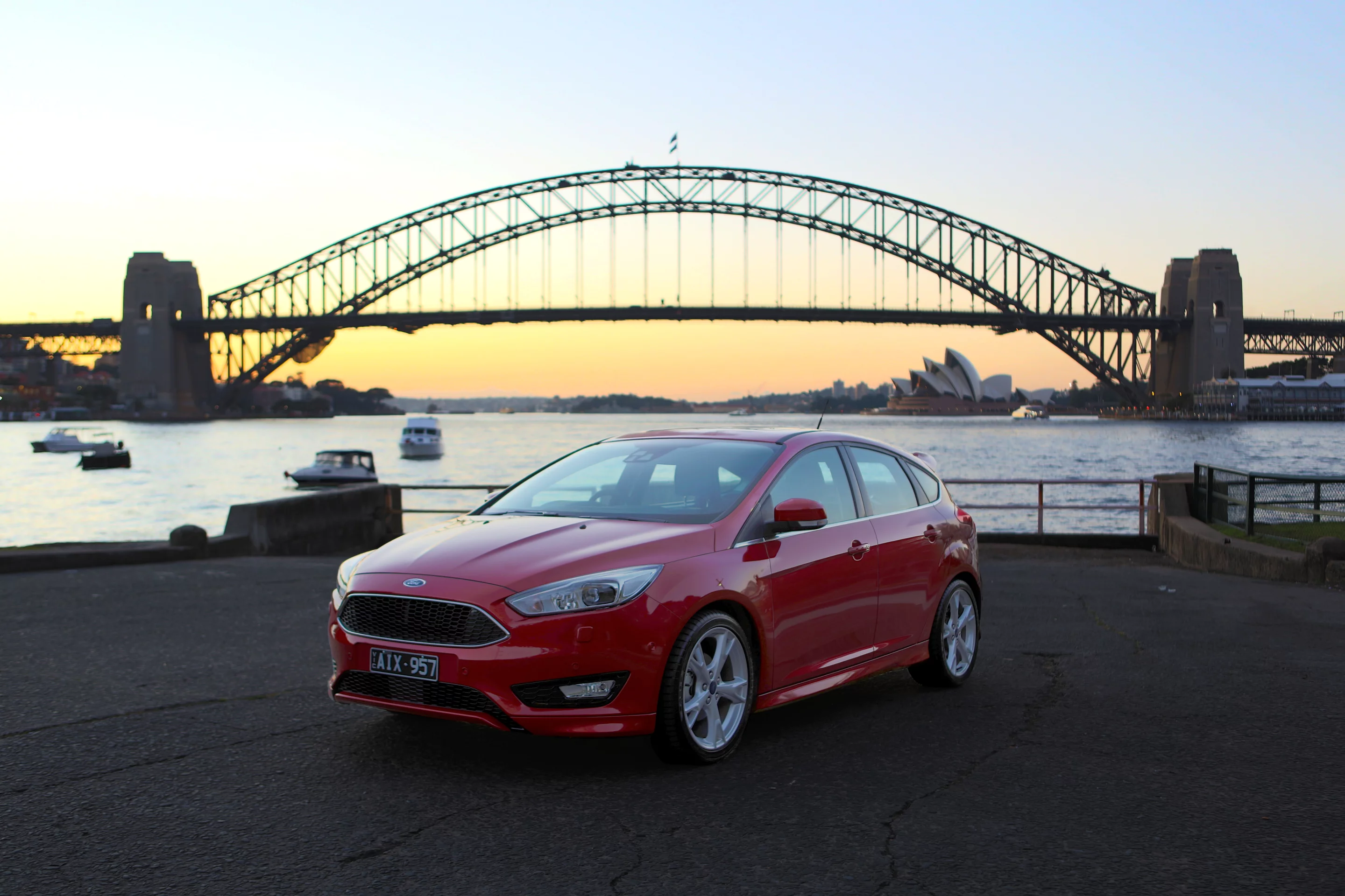 2016 Ford Focus: The famous Sydney Harbour Bridge makes a beautiful backdrop