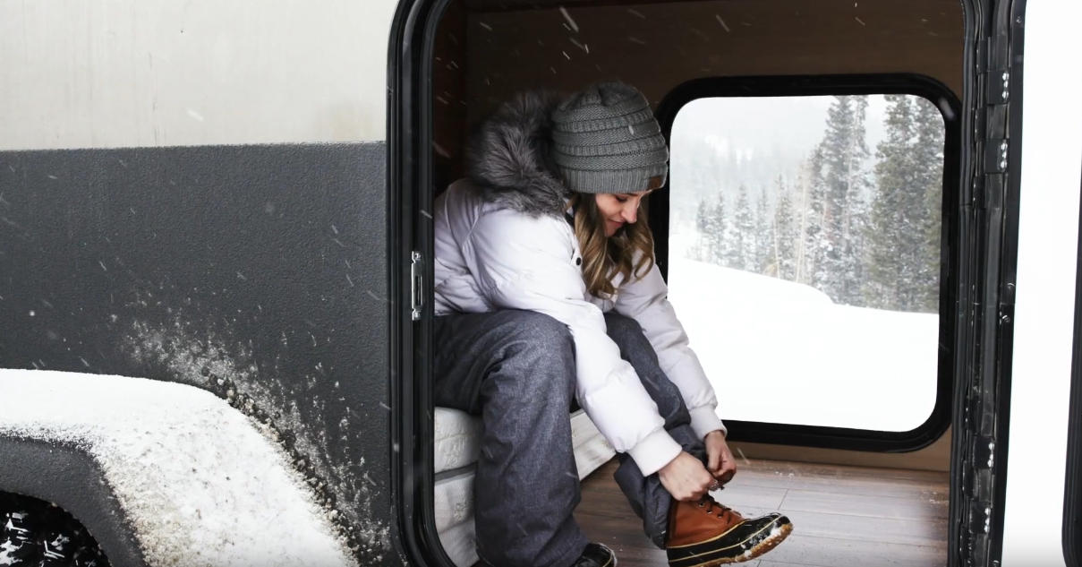 The XT50 interior is designed for both sitting and lying