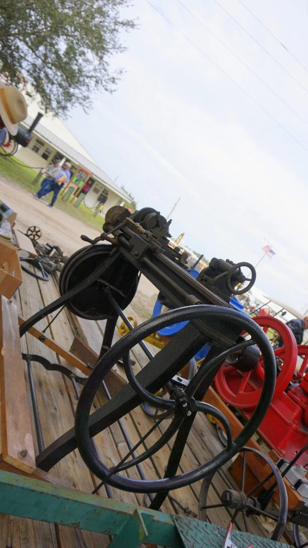 Late 1800 foot powered lathe, brand unknown