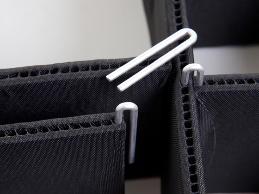 The pins are easy to remove and secure