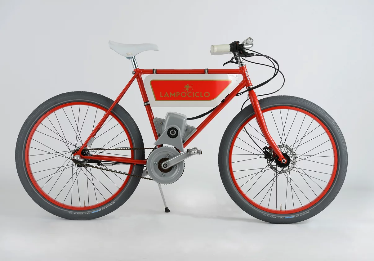 Lampociclo designs its bikes to look like early motorcycles