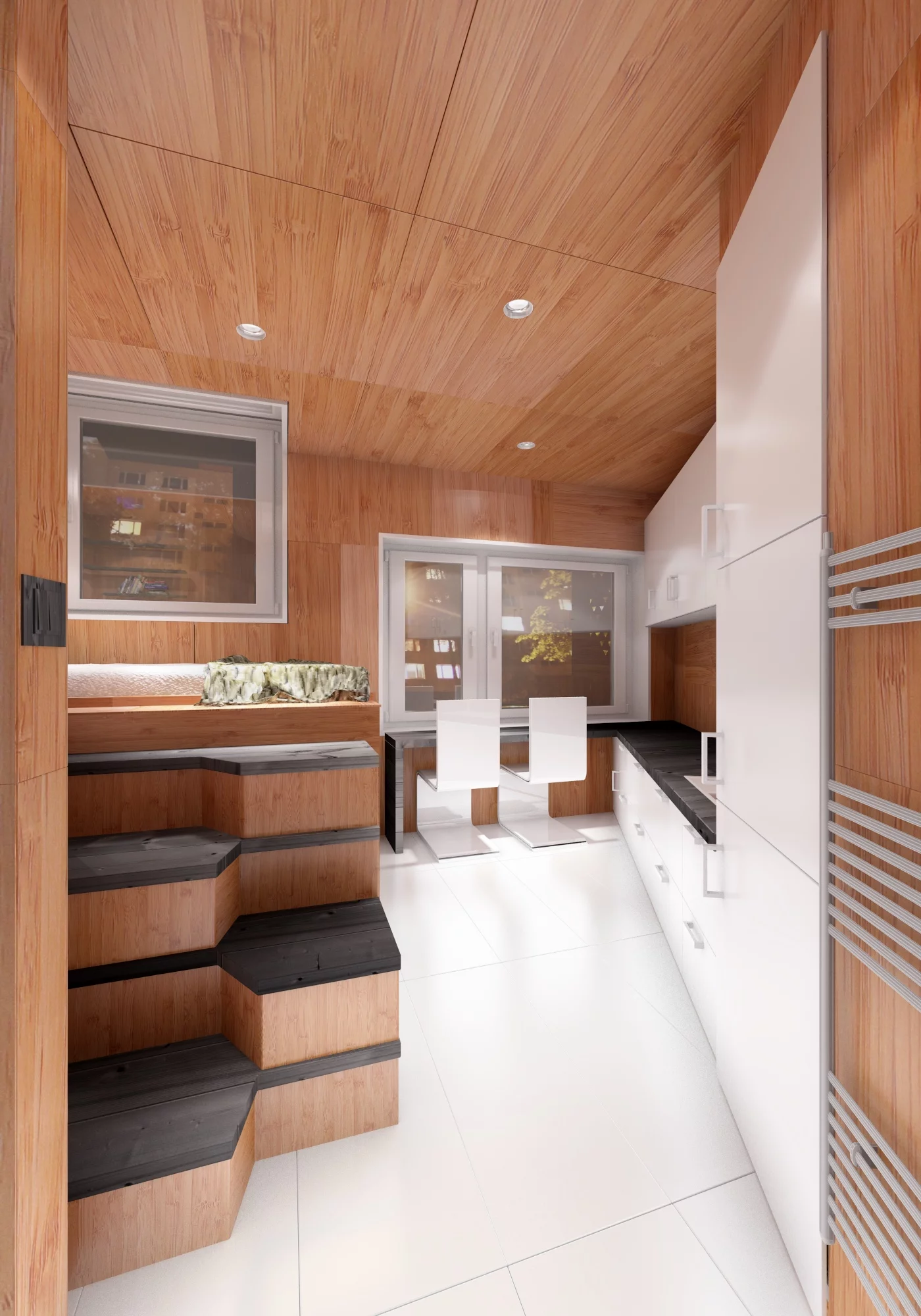 From the renders provided, the interior of the billboard looks small but relatively luxurious (Image: DesignDevelop)