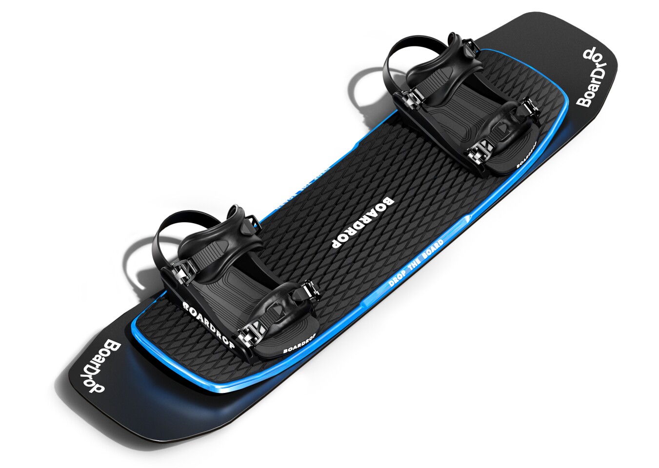 The BoarDrop system in its snowboarding configuration