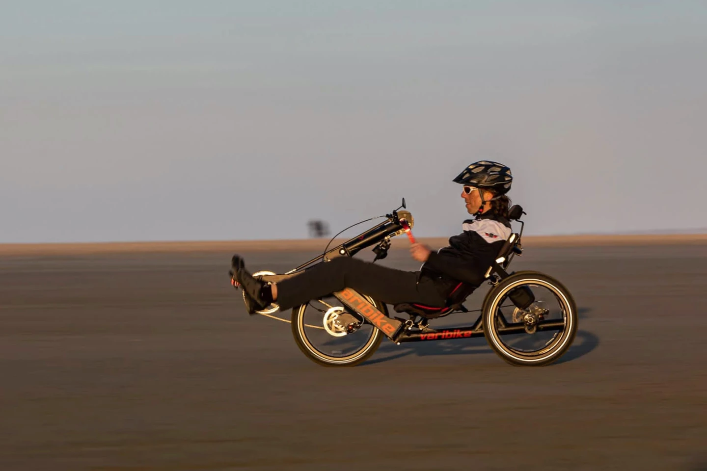 The Varibike Extreme, shown here being rowed with both the arms and legs