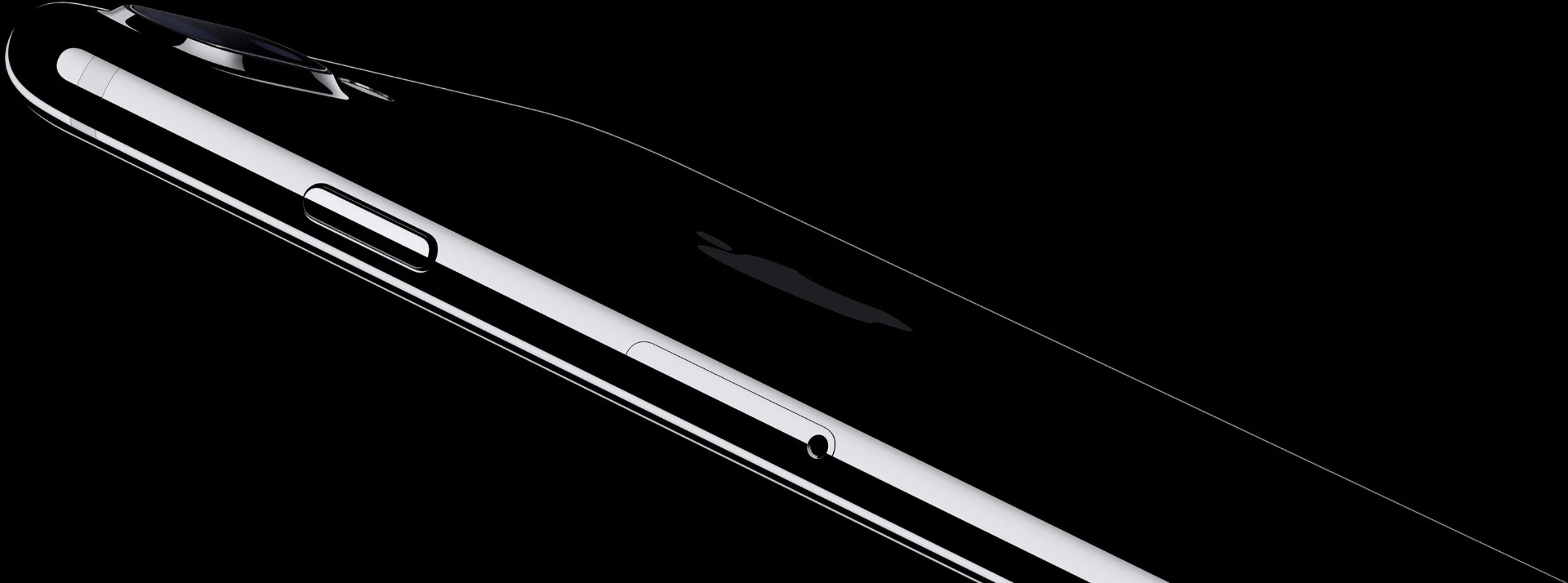 Glossy jet black is a departure from the anodized finishes of recent iPhones