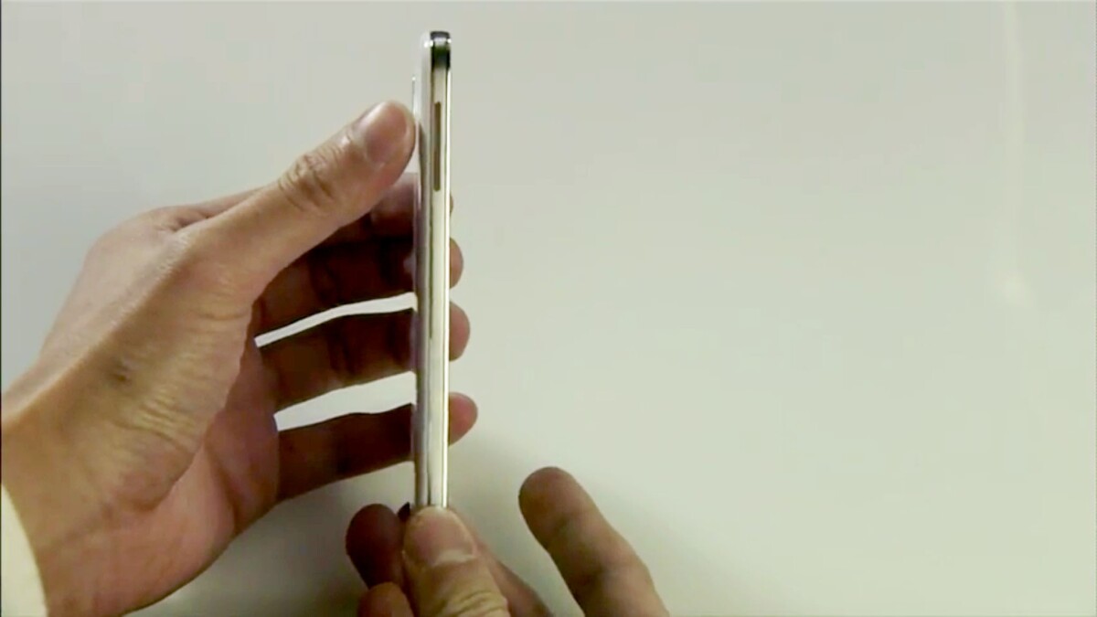 The Galaxy S4 is one of the thinner phones on the market, at 7.9 mm