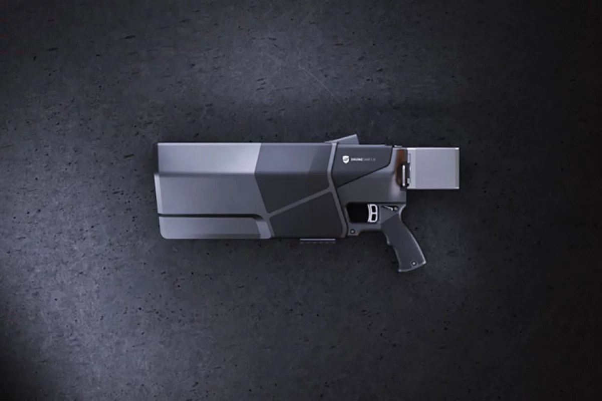 The DroneGun MkIII will work on drones within a 500-m (0.3-mi) range