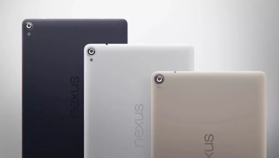 The Nexus 9 comes in three colors