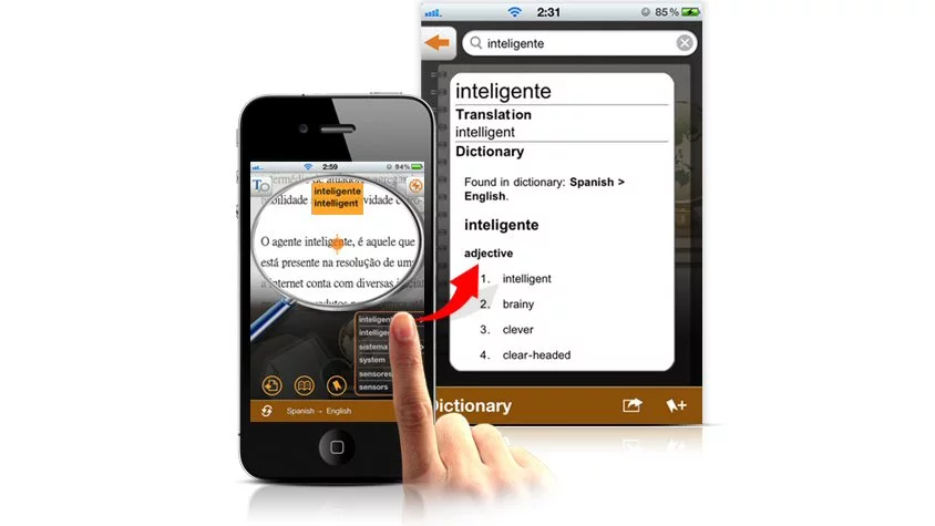 Penpower Technology has released an iPhone app which uses the device's camera and Google's translating prowess to offer instant word translation and definition