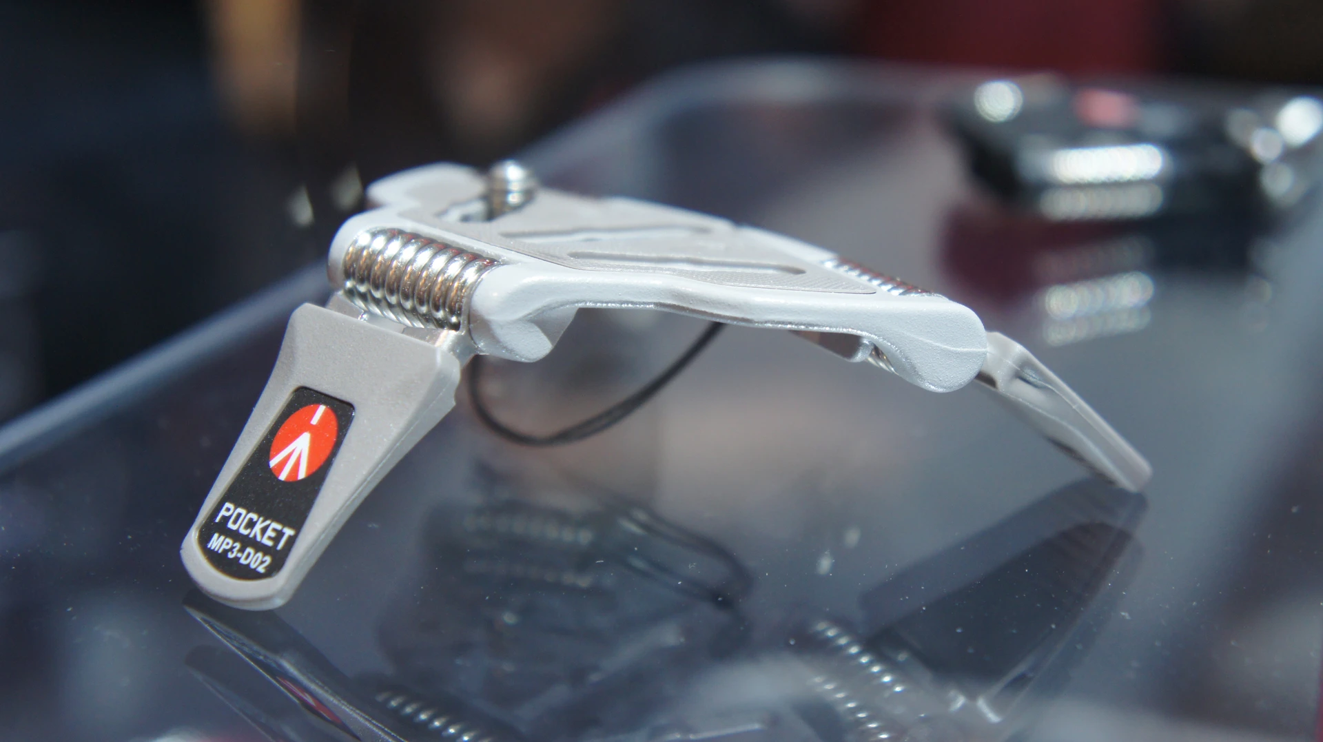 Manfrotto's MP3 digital-SLR pocket-sized tripod on display at Photokina 2010