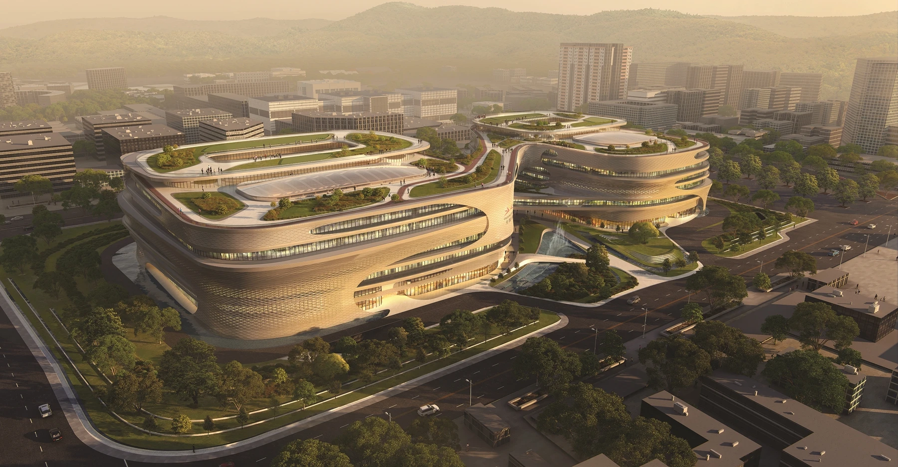 The Guangzhou Infinitus Plaza is said to be among the final architectural designs on which Zaha Hadid worked before her death
