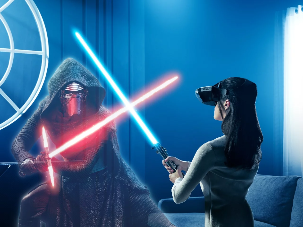 In Star Wars: Jedi Challenges, you can duel with lightsabers against classic bad guys like Darth Vader and Kylo Ren