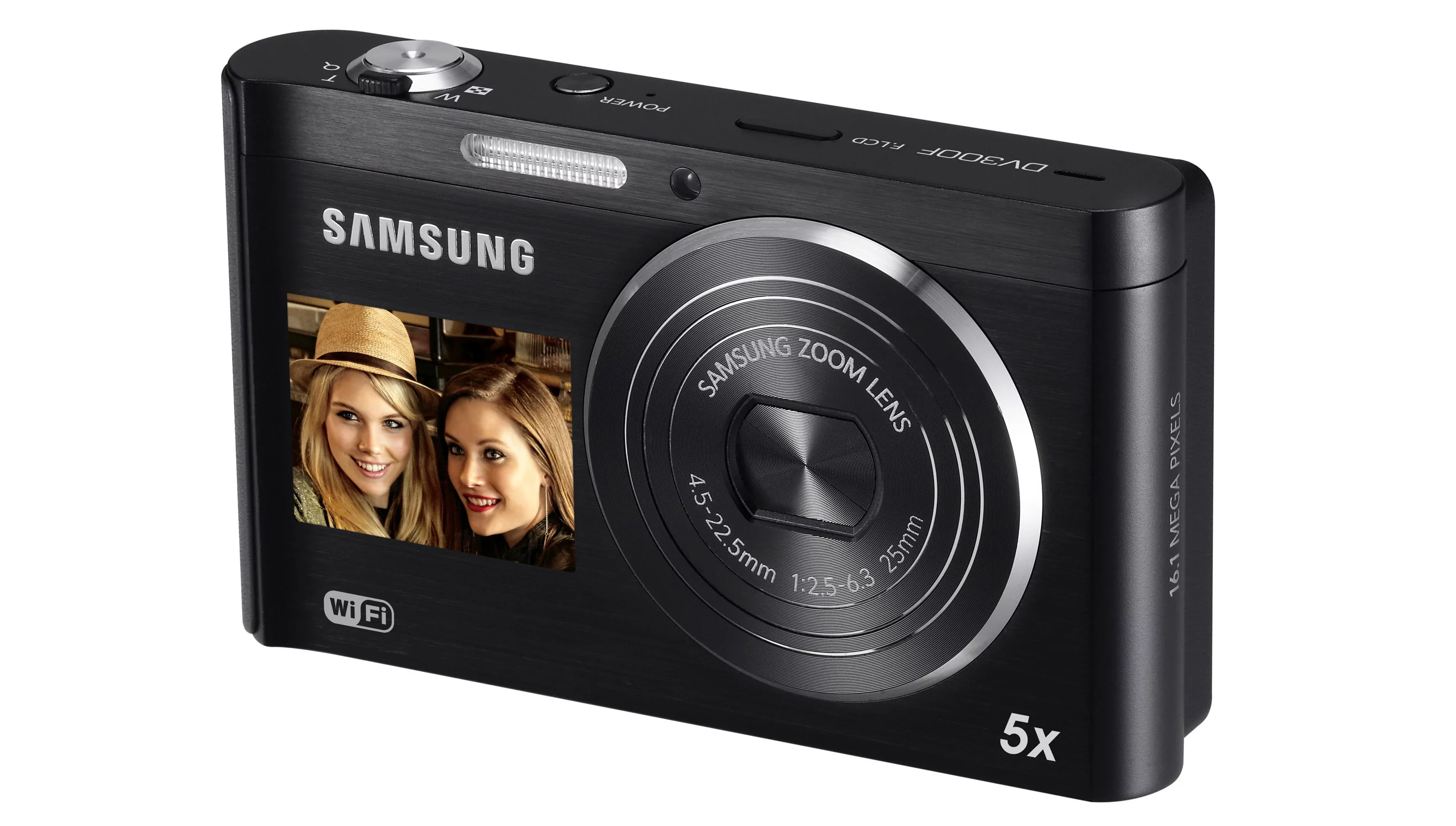 Samsung's new DV300F is its first DualView camera to come with inbuilt Wi-Fi connectivity