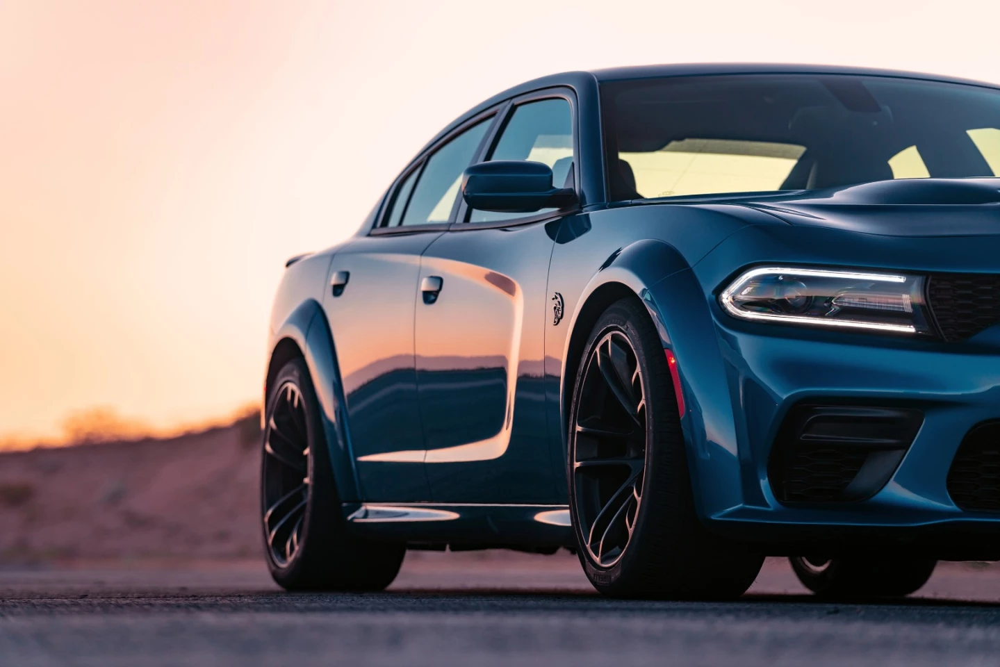 Wide wheel arches and fatter tires feature on the 2020 Dodge Charger SRT Hellcat Widebody