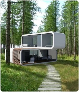 Stack a couple of the living modules to create your very own unique residence