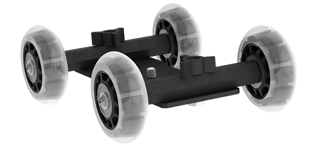 The Pico Flex Dolly allows low-budget film-makers to execute smooth tracking shots