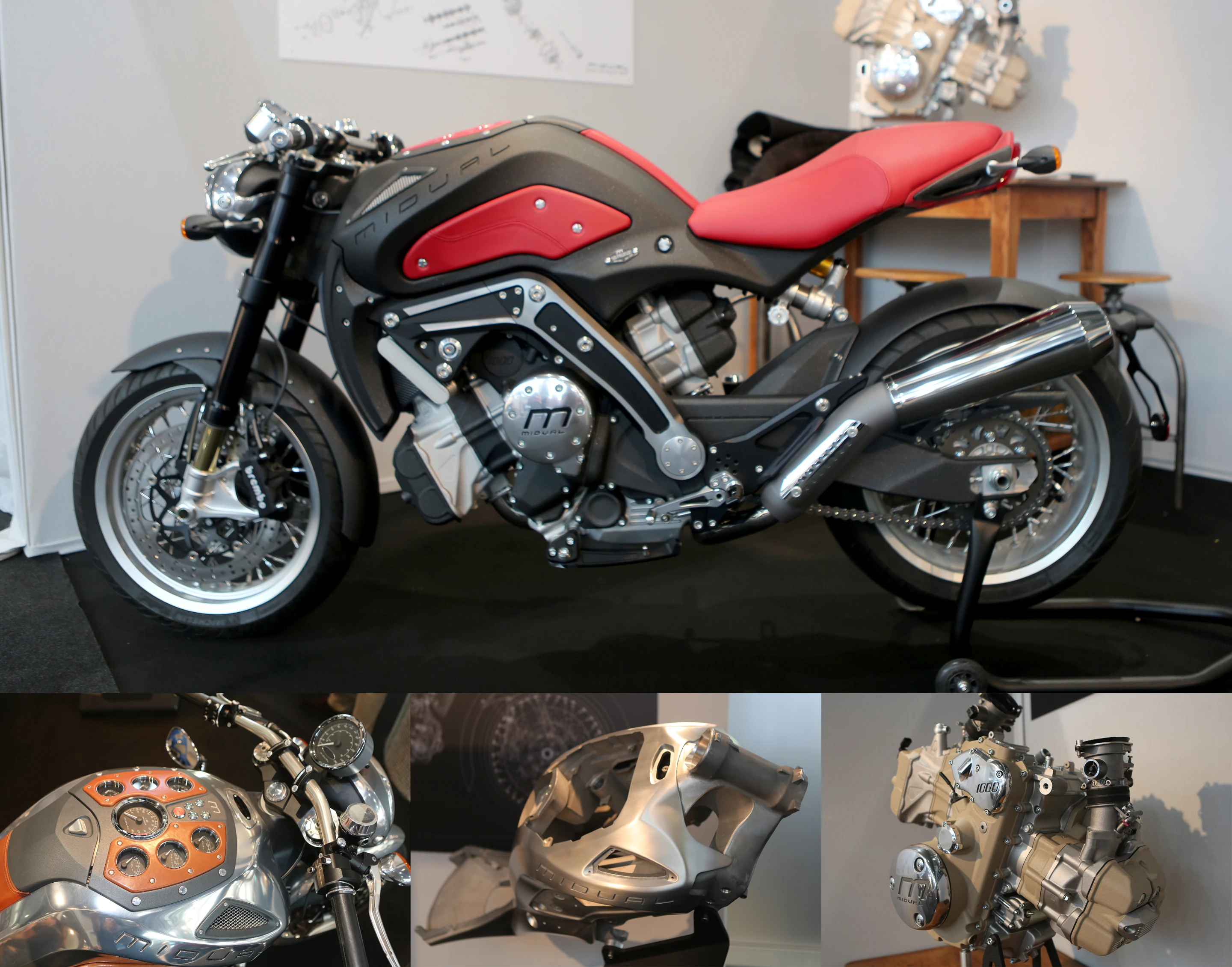 The Midual Type 1 joined the limited-edition hyper-priced motorcycle market 18 months ago when it launched at Pebble Beach. It looks good in pictures but in the flesh it is gorgeous, with an ingenious redesign of the century-old boxer-twin motor, an aerospace-quality cast monocoque frame, a rethink on the cooling system, bespoke personalization, a we-come-to-you service model, a rare standard of detail and craftsmanship, and a EUR140,000 (US$185,400) price tag.
