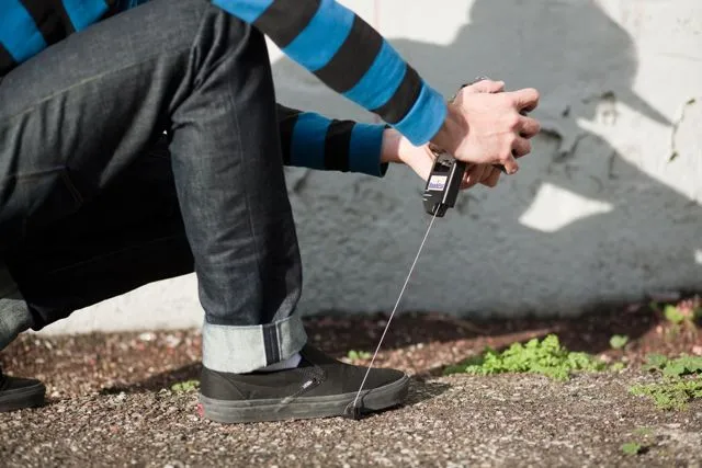 The SteadePod's cable can be locked off at any height (Photo: Photojojo)