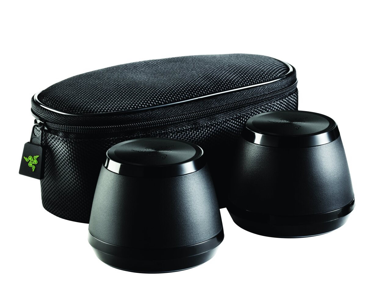 The Razer Ferox speakers come supplied with their own carry case