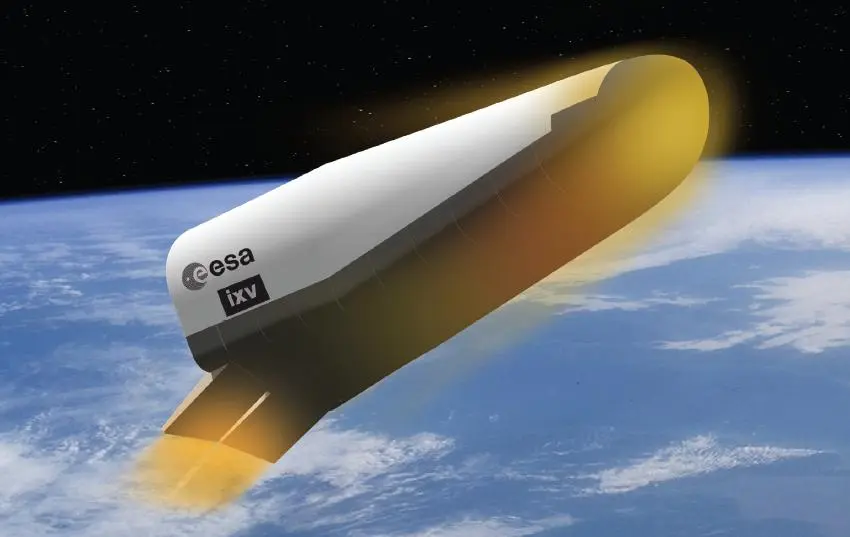 Artist's impression of IXV in orbit (Image: ESA/J.Huart)