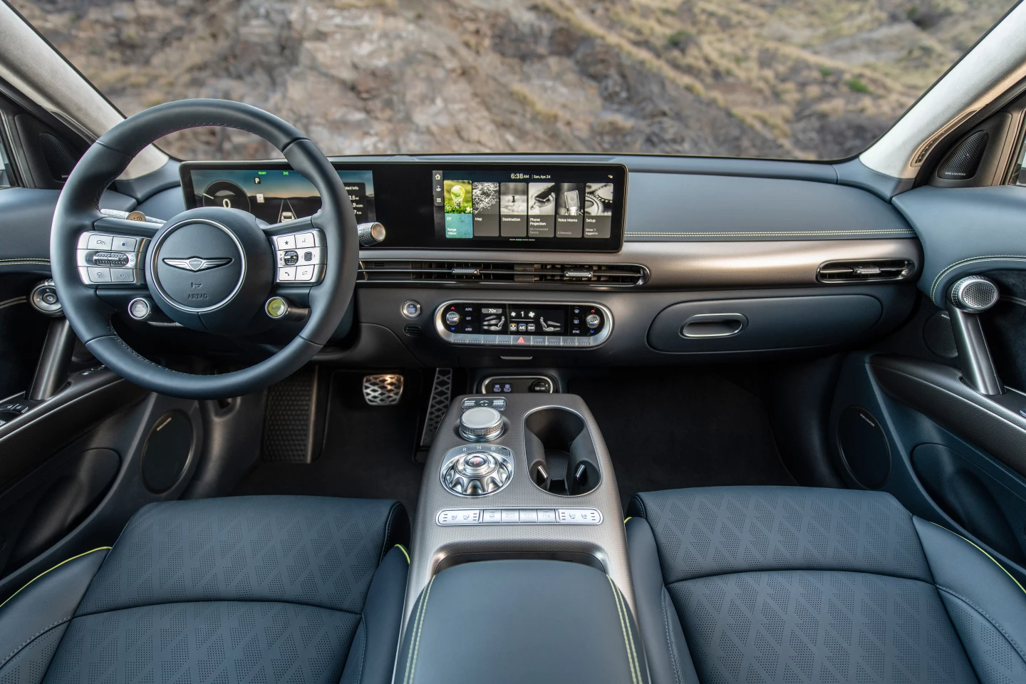 At the wheel
