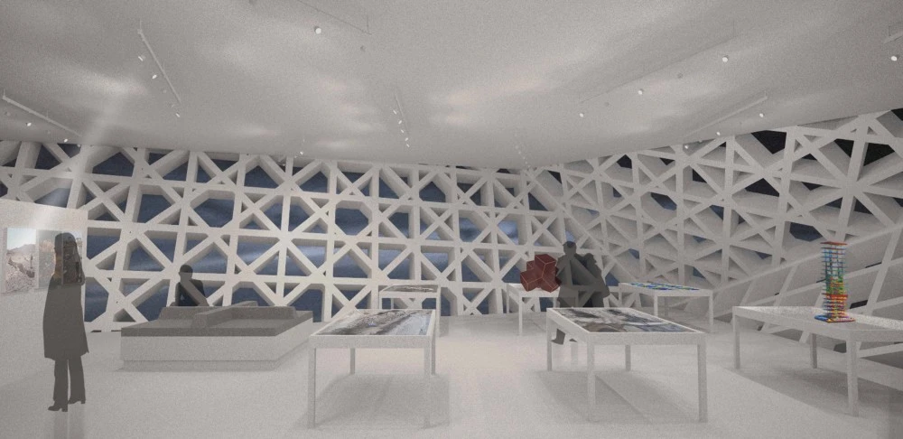The OODA concept for the center includes an extensive research library (image: OODA)