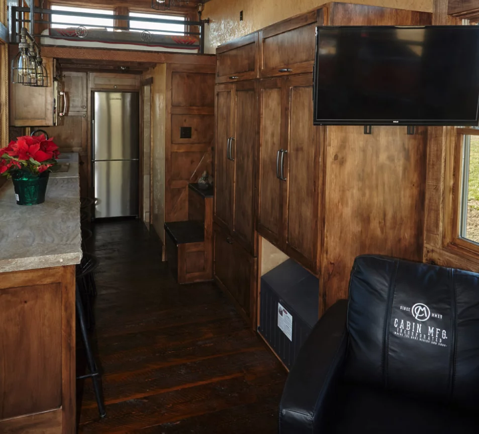 The interior looks furnished to a high quality