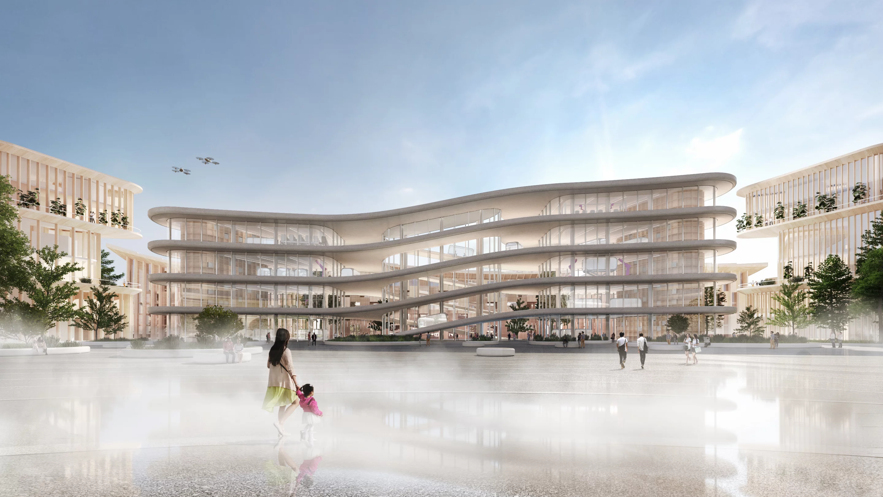 Architecture is being handled by the Danish BIG group