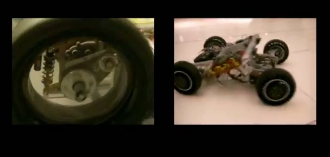 Each wheel integrates a motor, steering actuators, suspension and braking