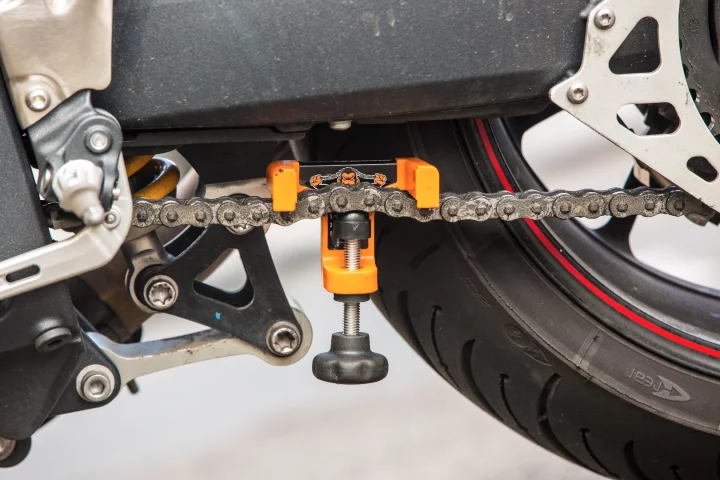 Chain Monkey gives you the perfect amount of slack when you're adjusting your chain.