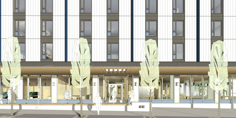 Acton Ostry Architects is aiming for LEED Gold certification (a green building standard) for the building