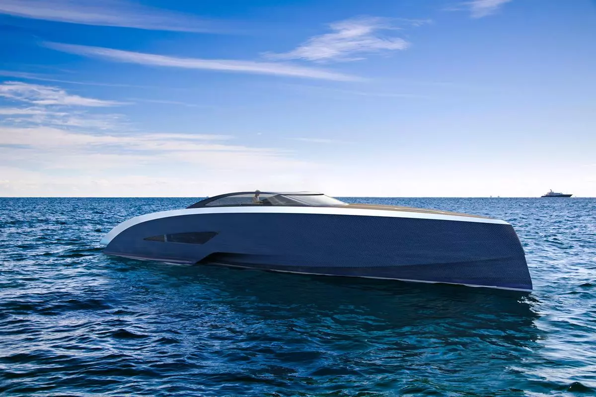 The yacht follows on the 1930s Bugatti tradition of building racing boats and yachts