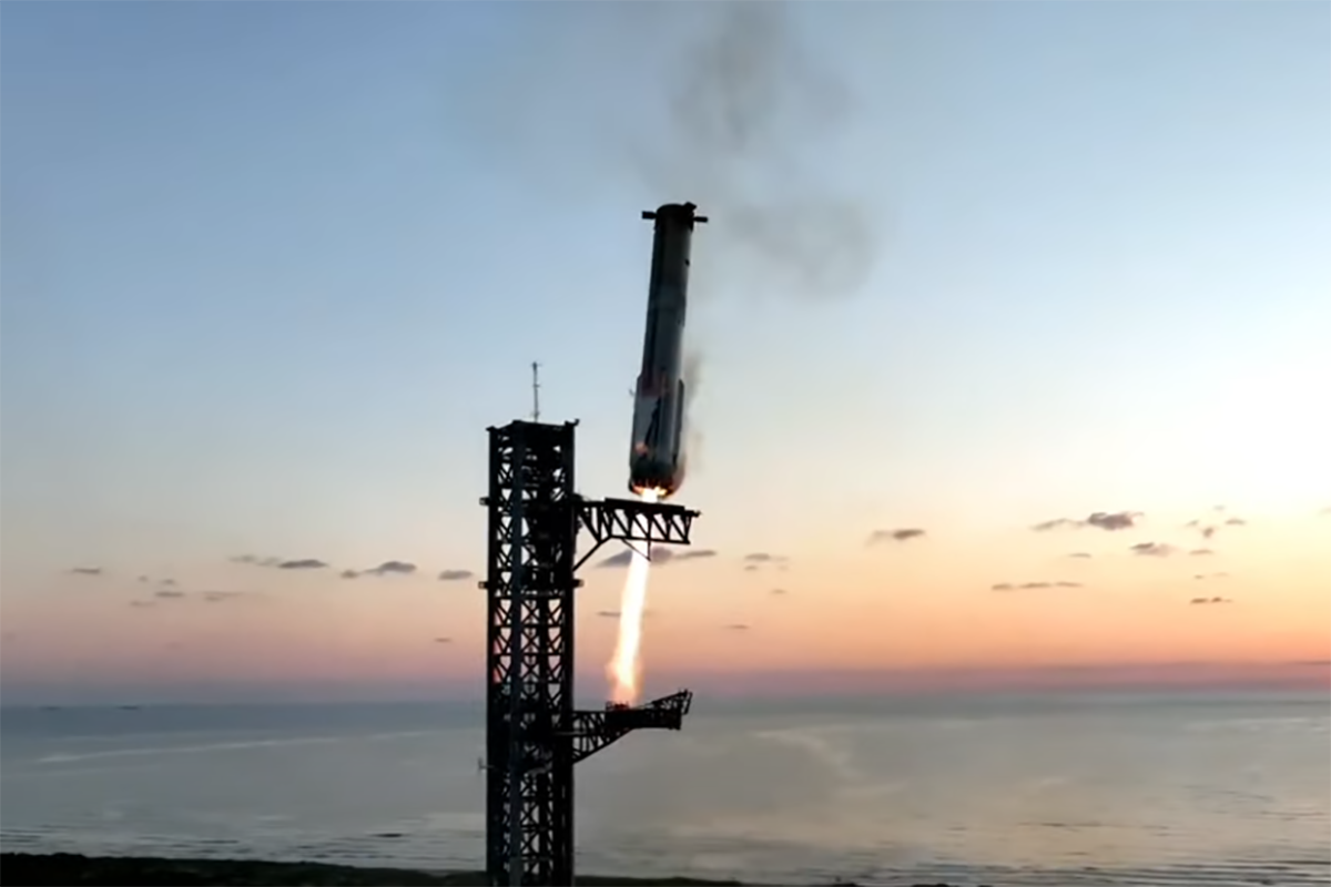 In an impressive display of space engineering, SpaceX achieved a groundbreaking milestone. At around 7:31 am CT, they successfully captured a Super Heavy booster using their launch tower after it deployed a Starship second stage into orbit and performed a controlled reentry.