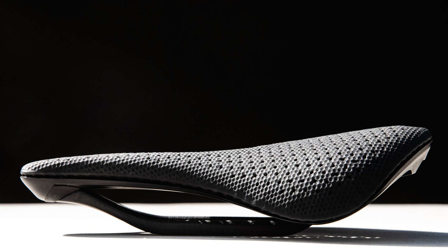 The saddle is reportedly the world's first 3D-printed elastomer model