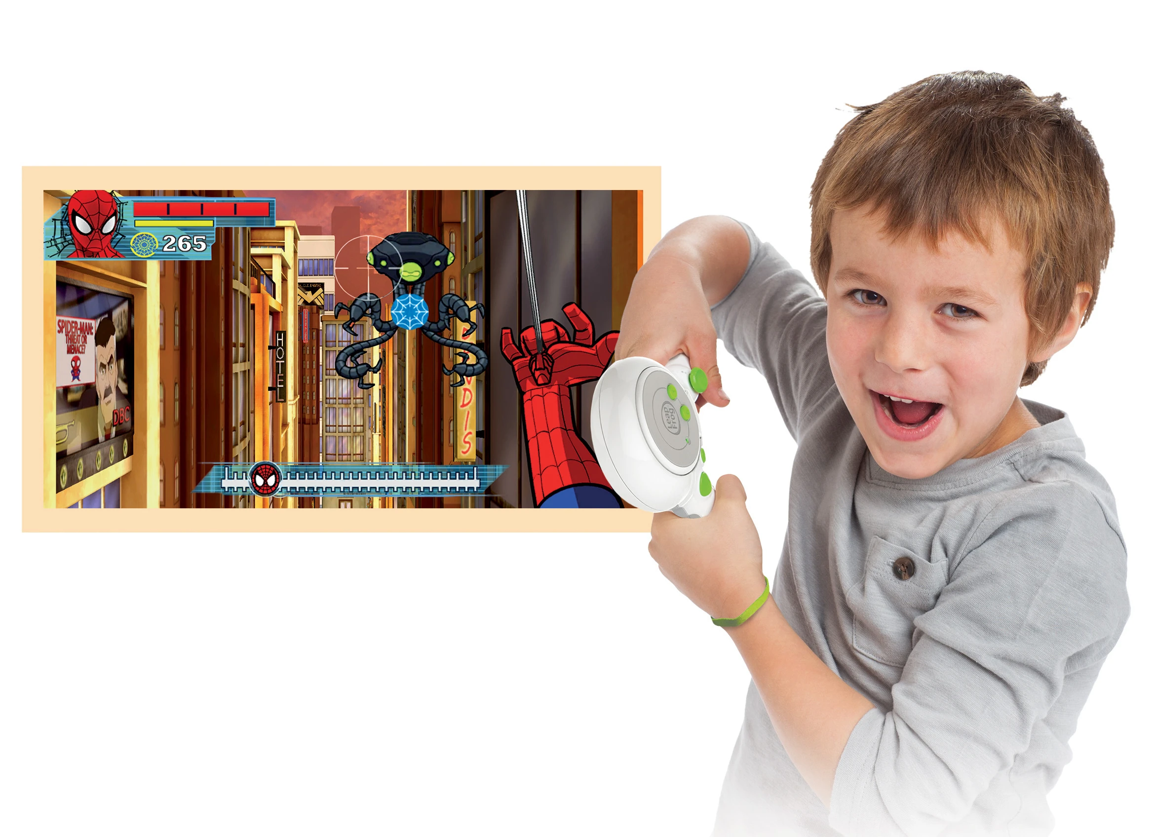 Classic Controller mode sees the transforming controller of the LeapFrog LeapTV folded to resemble a more traditional games controller