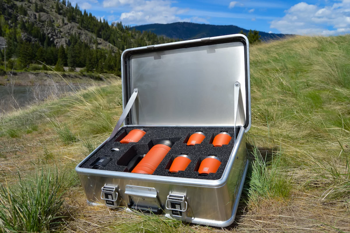 The BruTrek Expedition Coffee Kit is ready to travel across continent and globe