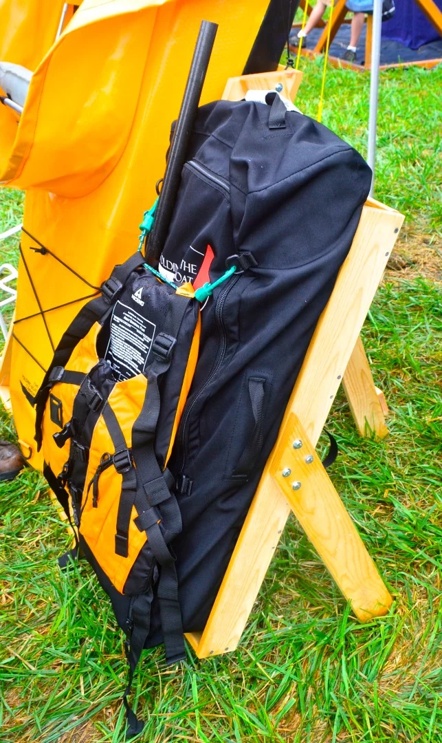 K-Pak backpack with paddle and PFD
