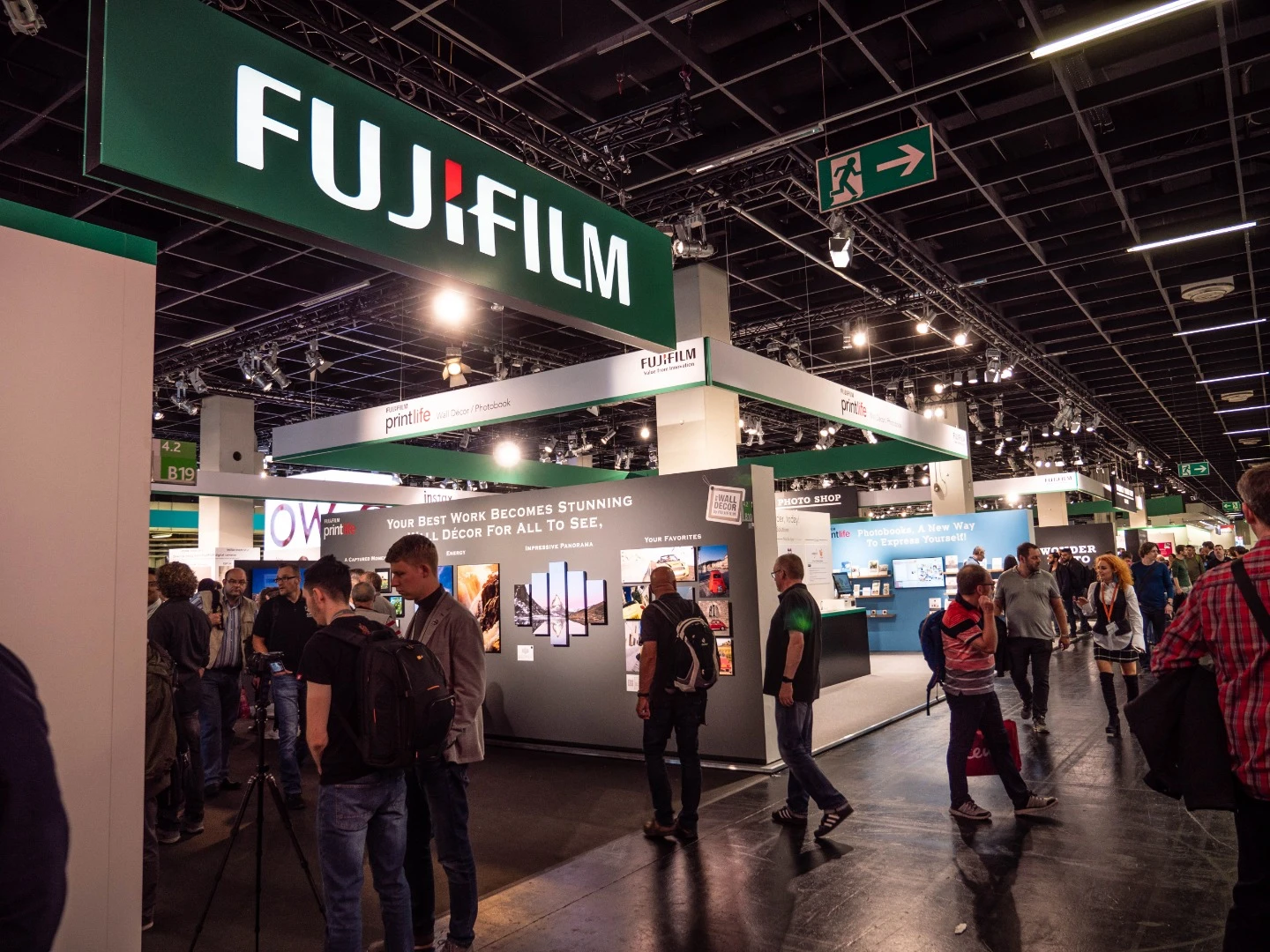 The Fujifilm display stretched out as far as the eye could see, one of the biggest stands at the entire expo