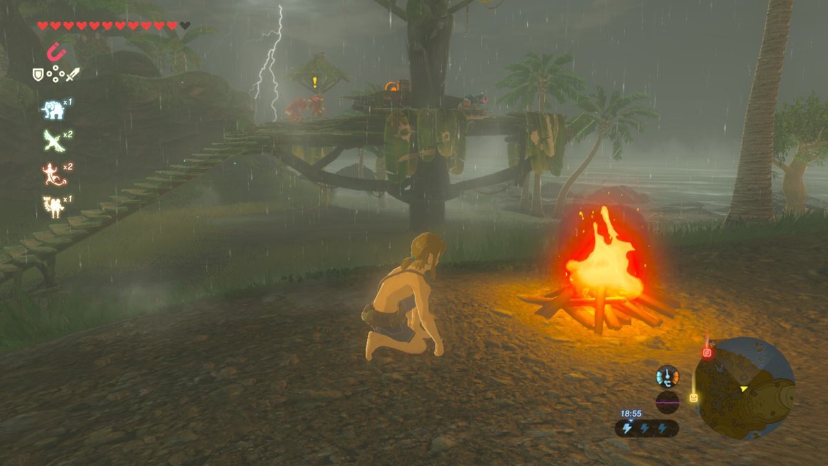 This fire will not go out, no matter the weather.