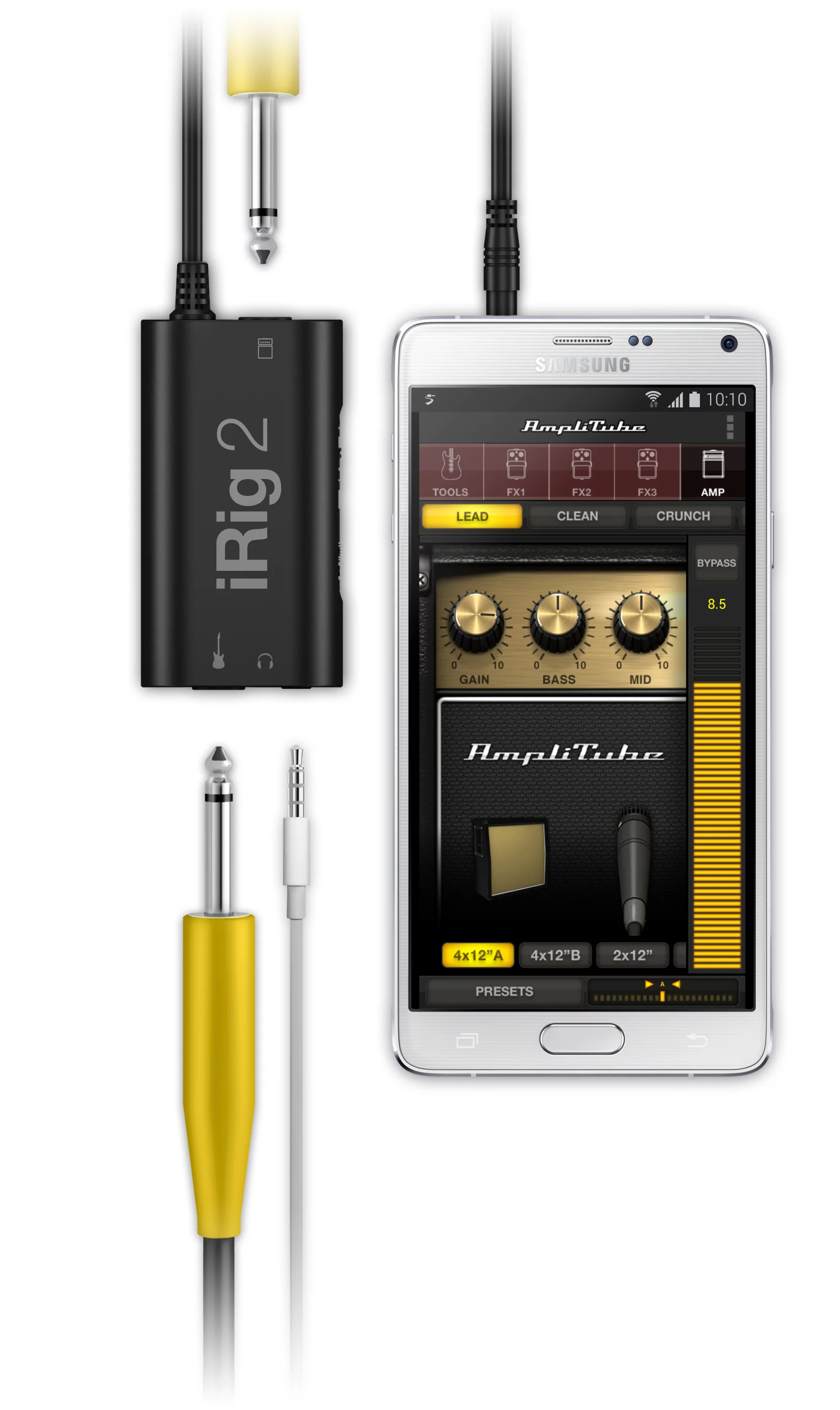 IK's guitar and bass interface is now compatible with modern Android devices from manufacturers like Samsung, HTC and Motorola