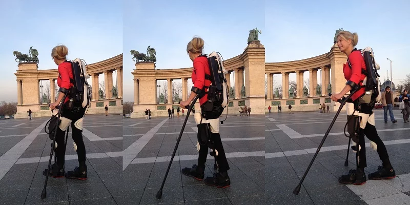 A 3D printed robotic exoskeleton has enabled a woman paralyzed from the waist down to walk again