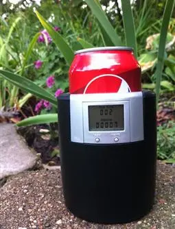Holding down the reset button just below the display will turn the "this time" counter back to zero
