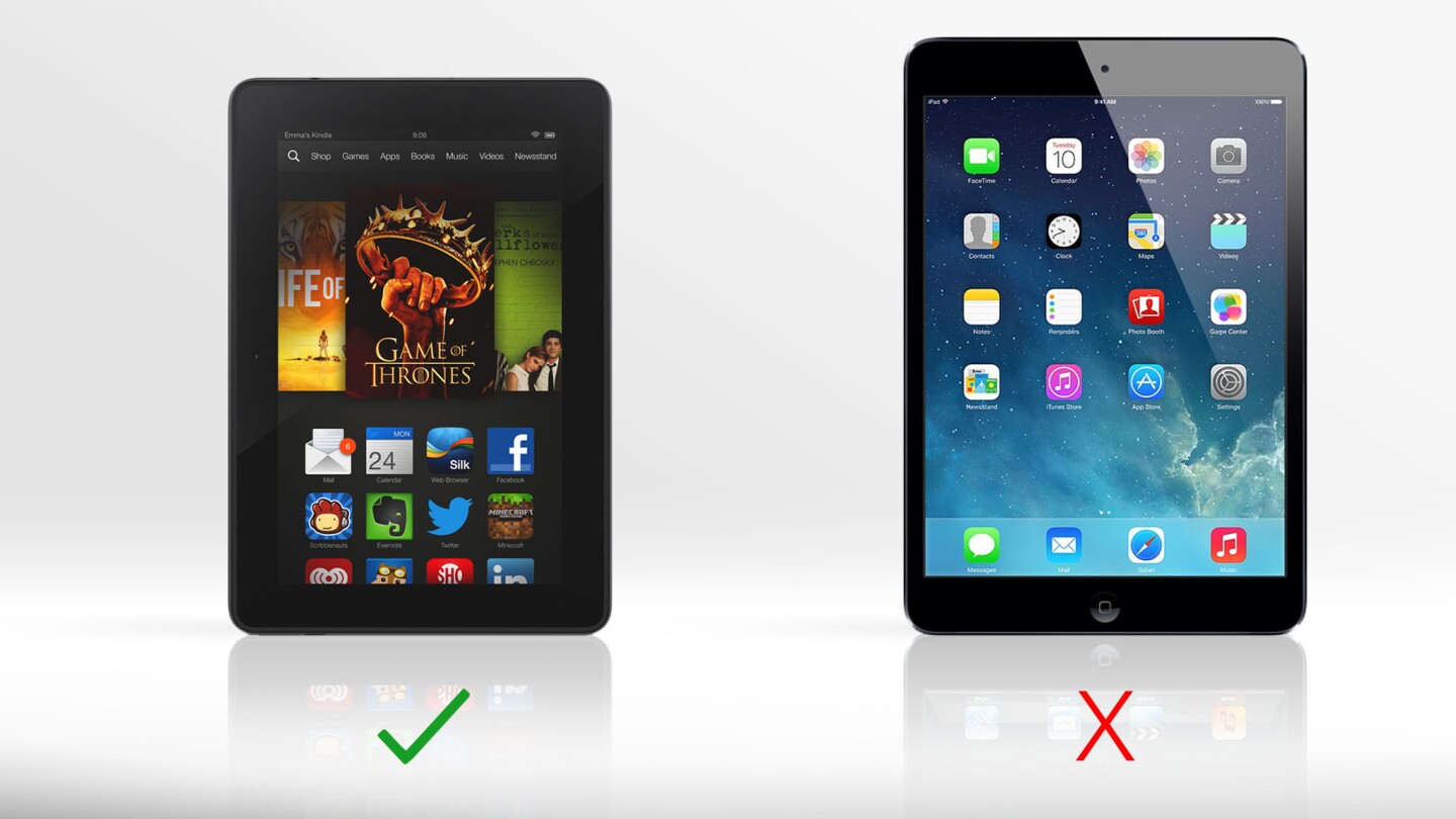 The Kindle Fire HDX's "Mayday" button lets you get almost instant video chat support from a customer service rep