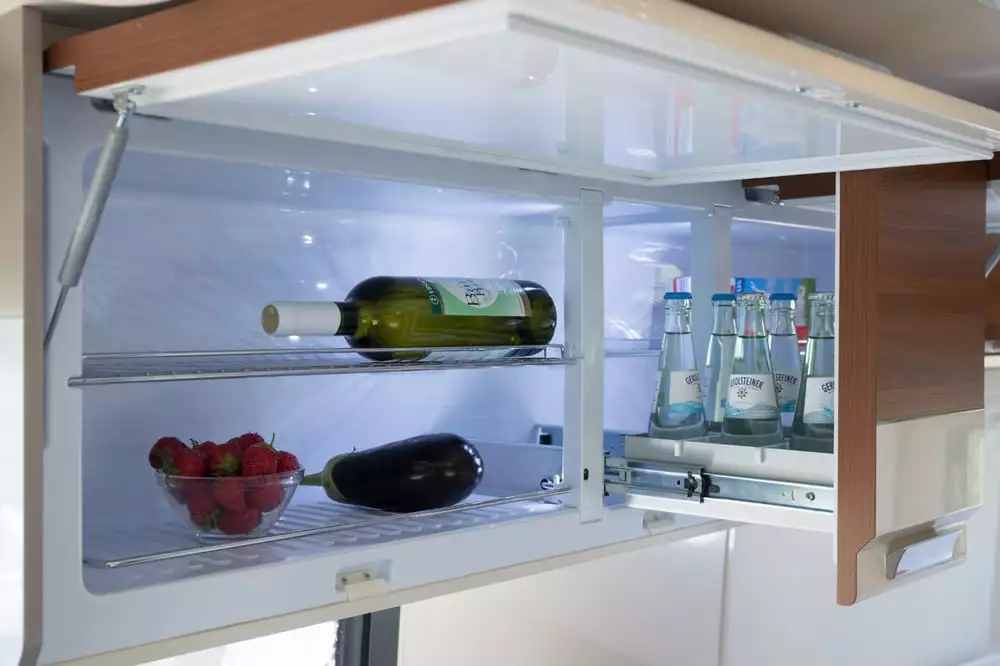 The Vantana's SlimLine refrigerator was developed with refrigeration specialists Dometic