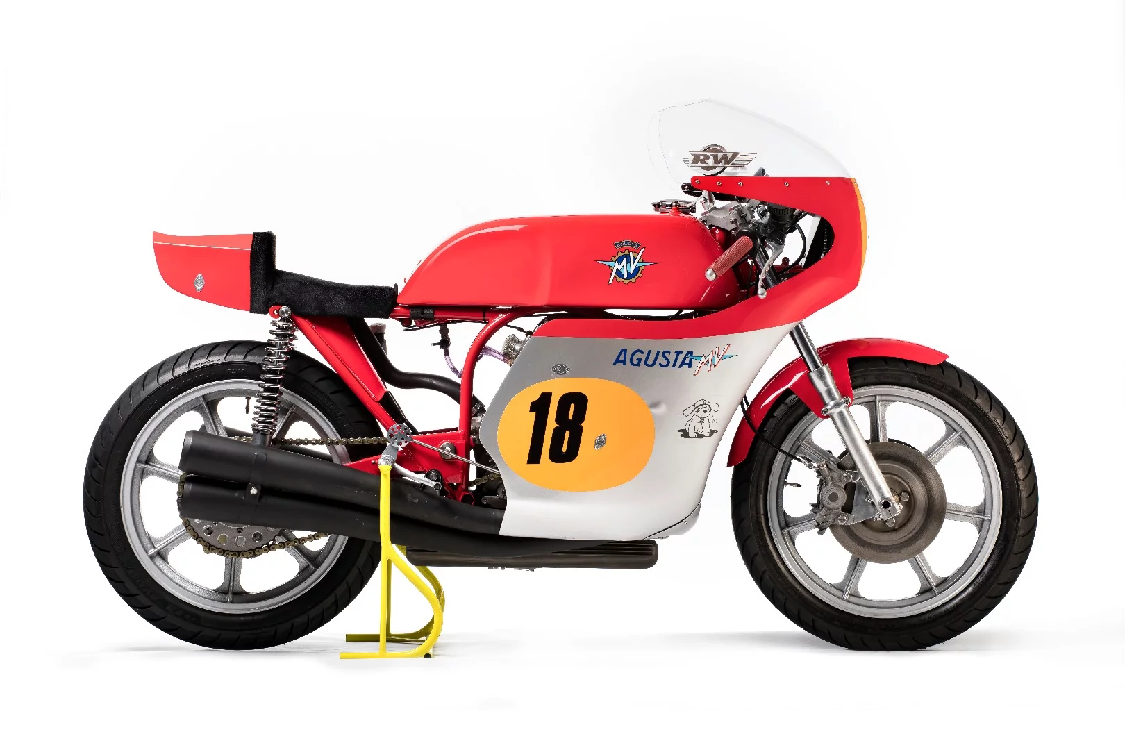 This 1974 MV Agusta 500cc four-cylinder Grand Prix Racing Motorcycle Re-Creation sold for one quarter the price of a new one, with Lot 597 fetching £52,500 ($68,402).
