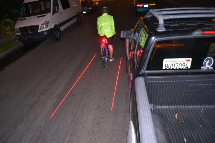 Xfire’s Bike Lane Safety Light also serves as a standard tail light