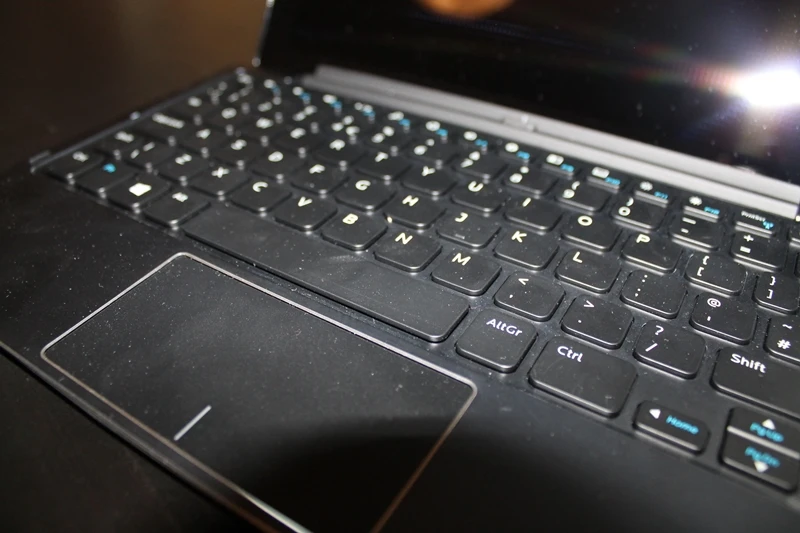 The larger keyboard is easier to use for day-to-day use